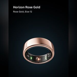 Oura Smart Ring in Rose Gold, Generation 3, Size 12